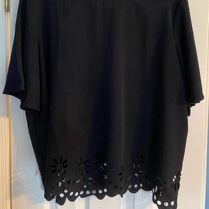 Boxy Blouse With Eyelet Detail